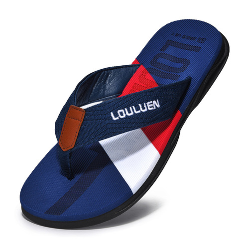 Summer flip-flops for men wholesale outdoor Korean style trendy outer wear beach shoes men's slippers non-slip sandals