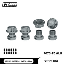 LOSI 5T 3.0油电车通用 铝合金7075轮锁和六角接合器