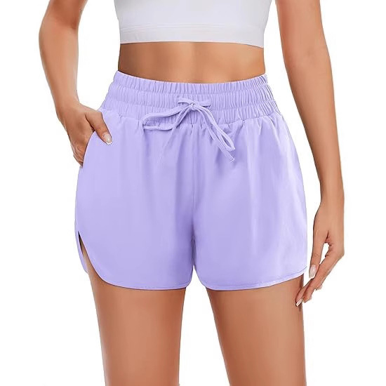 Amazon TEMU Women's High Waist Running Shorts with Pocket Black Sports Fitness Yoga Spandex Dolphin Shorts