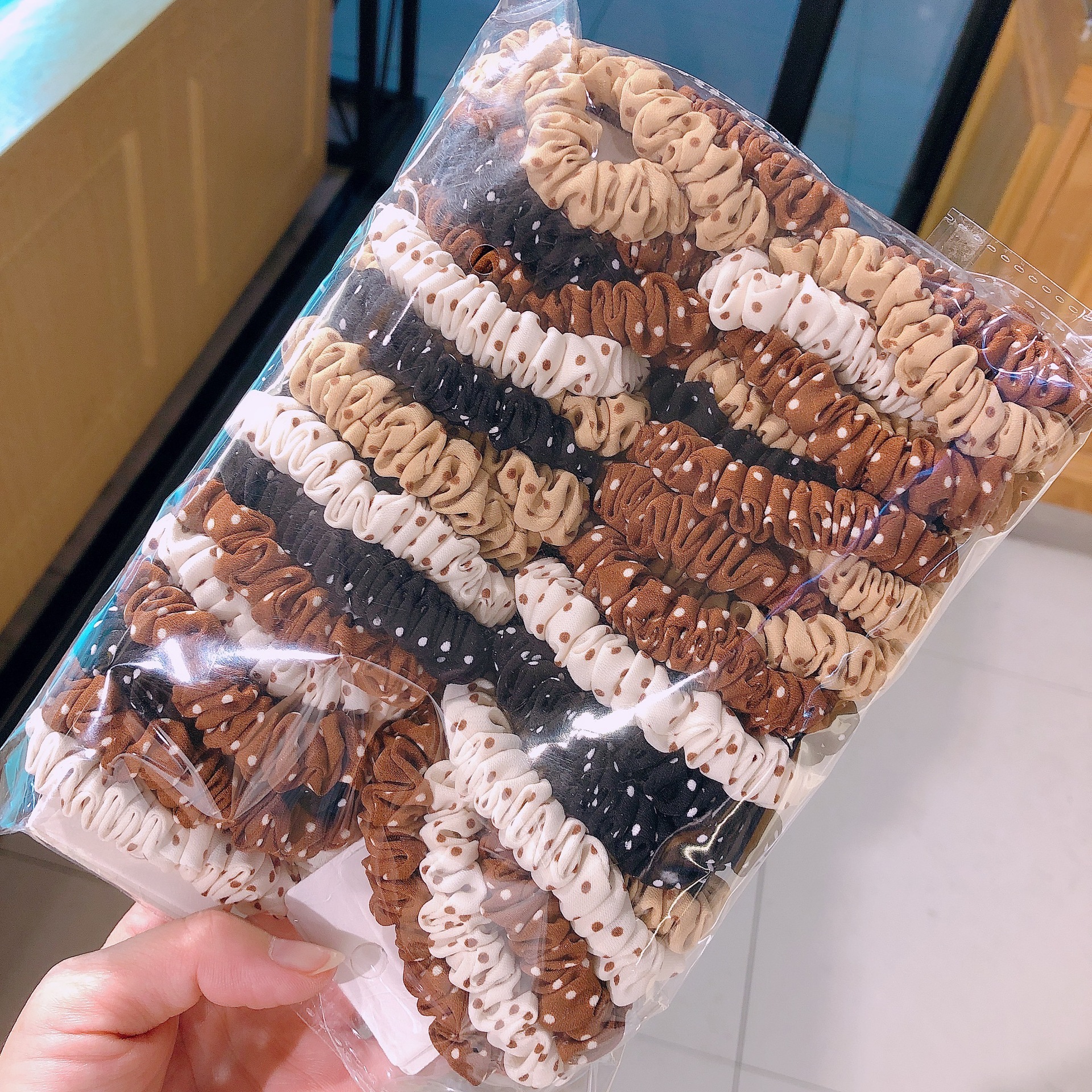 Corea del Sur temperamento simple anillo de intestino delgado cabeza de niña cuerda dulce tocado floral accesorios para el cabello corbata para el cabello de mujer