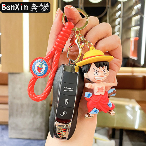 Benxin creative One Piece series keychain car pendant bag key chain pendant business small gift wholesale