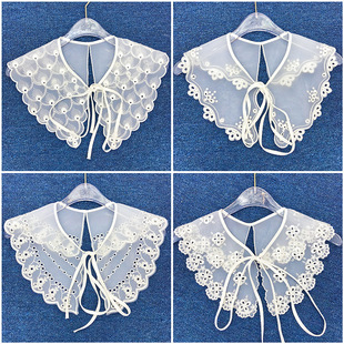 Spring, Autumn and Winter New Women's Clothing, Children's Clothing Collar, Floral Sweater Dress, Decorative Fake Collar, Cross-Border Special Offer, Ready for Sale