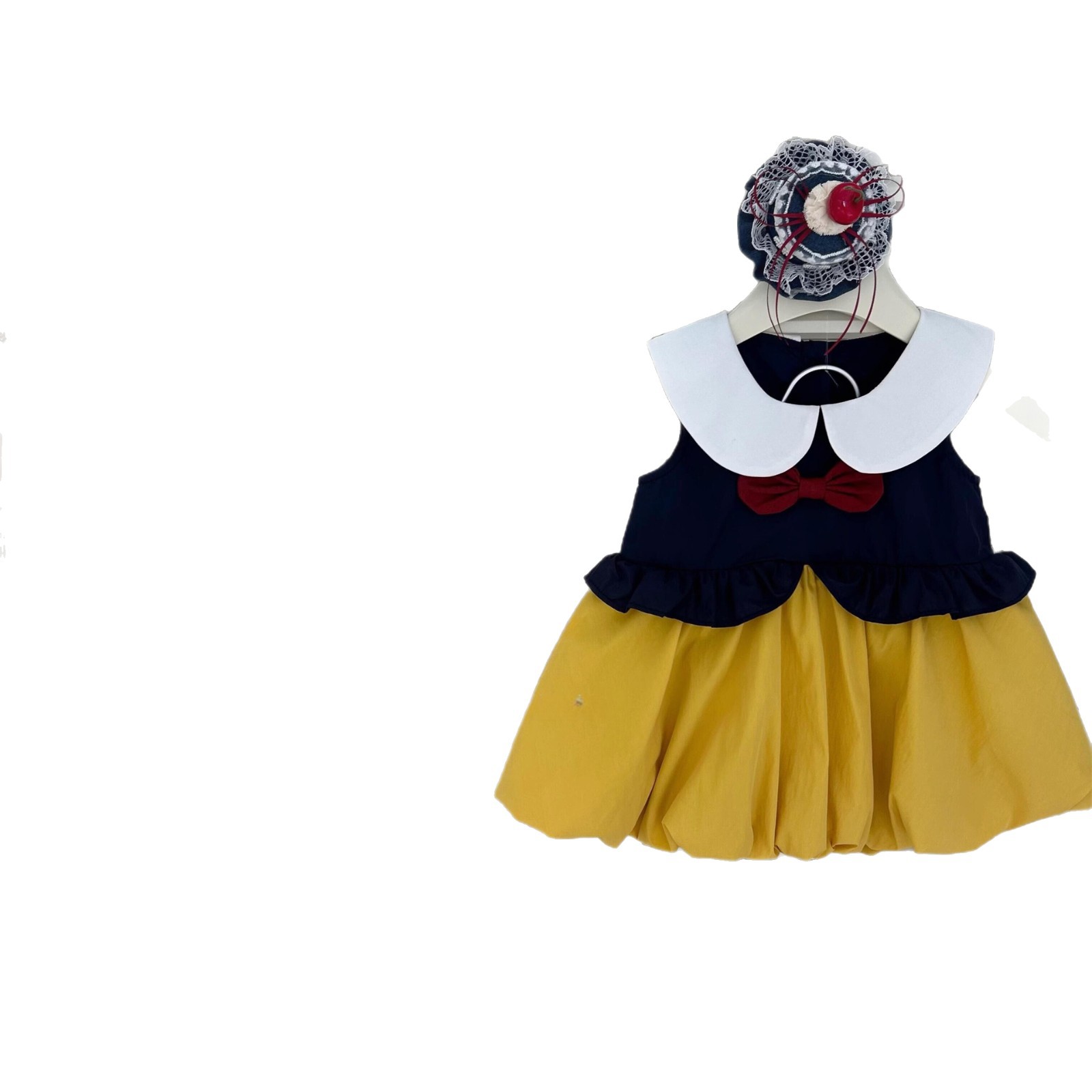 [Xianning Seven baby] Linda chica con sentido cómico jk uniforme vestido de muñeca de capullo vestido de verano vestido de chaleco Blancanieves