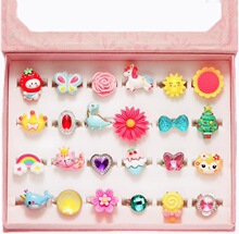 Y 82205 Adjustable Gem Rings for Girls ��ͯ��ʯ��ָ �羳����