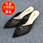 包头细跟夏季外穿半拖鞋