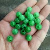 Relief dry green emerald iron dragon raw accessories jade film double happy tree leaf petal jade tube road with pearl lotus jade ring