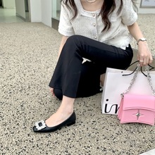 2023春季上新女款单鞋韩版时尚水钻花包头薄款小众轻奢设计高级感