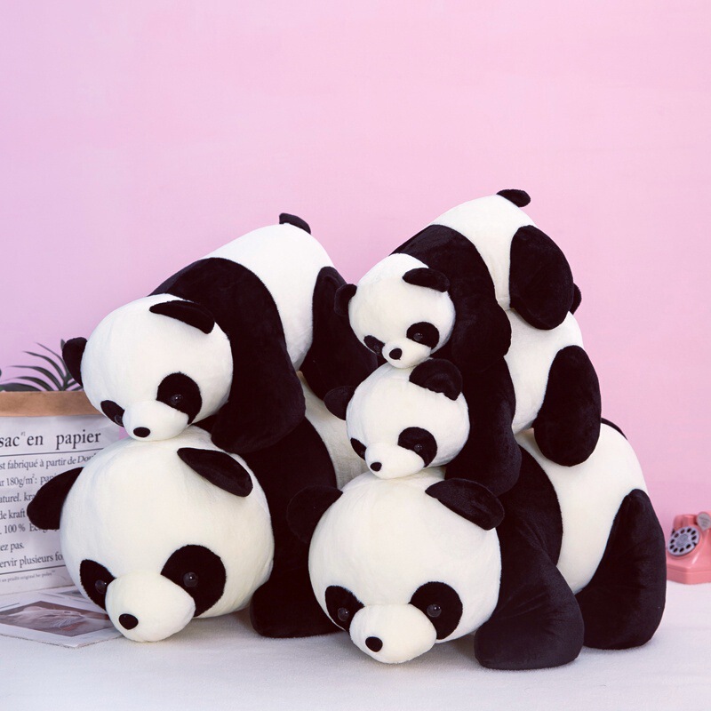Simulated Lying-Down Panda Plush Toy National Treasure Giant Panda Cute Doll Pillow Stall Display Doll Wholesale Simulated Lying-Down Panda Plush Toy National Treasure Giant Panda Cute Doll Pillow Stall Display Doll Wholesale