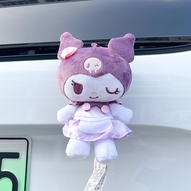 Rose Purple Skirt Kuromi [Car, Electric Vehicle] Pendant