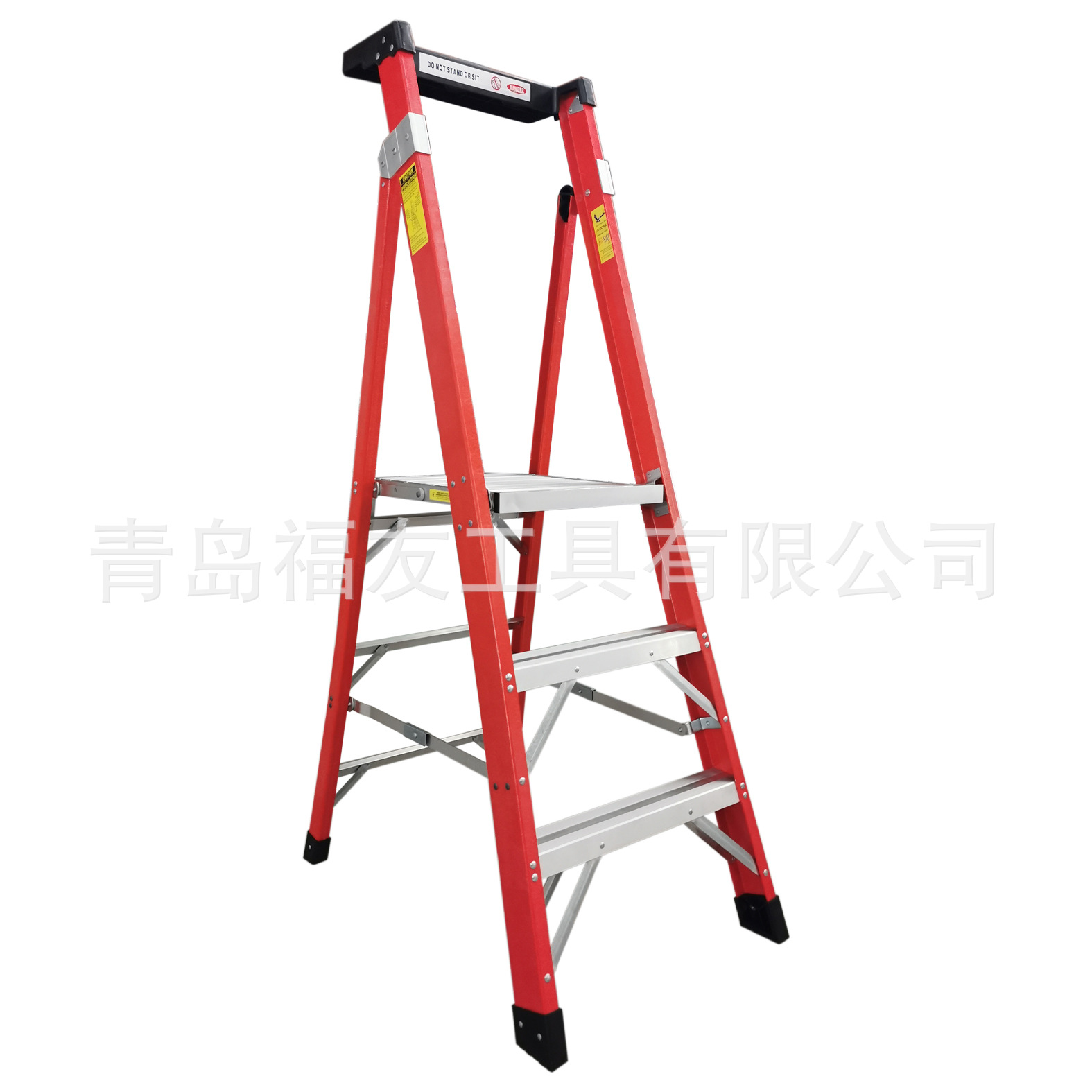 玻璃钢平台梯厂家热销 移动平台梯 外贸玻璃钢平台梯 3步平台梯