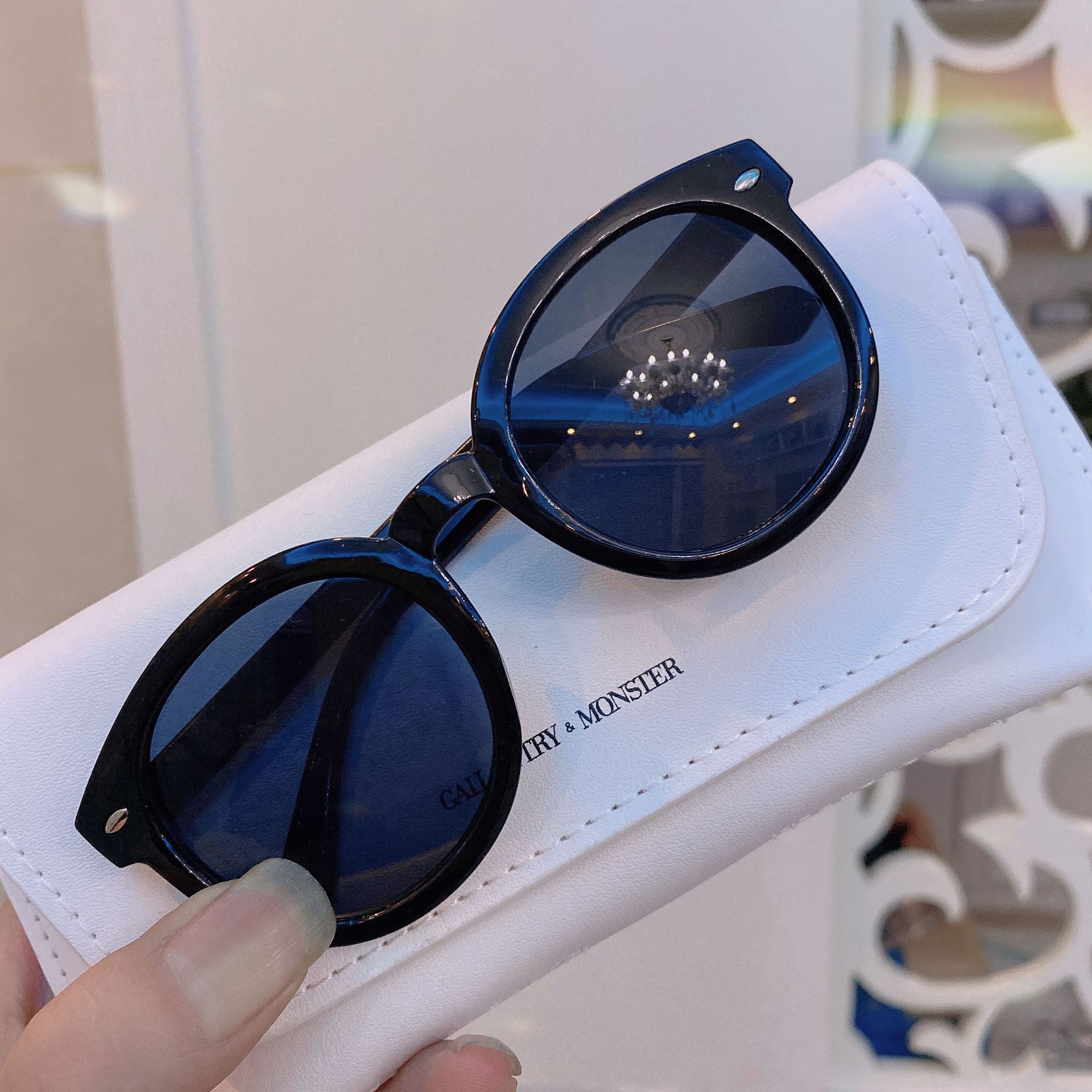 Round Pattern Children Unisex Gender Simple Style Style Simple Style Round PC UV400 Protection Round Frame Full Frame Kids Sunglasses