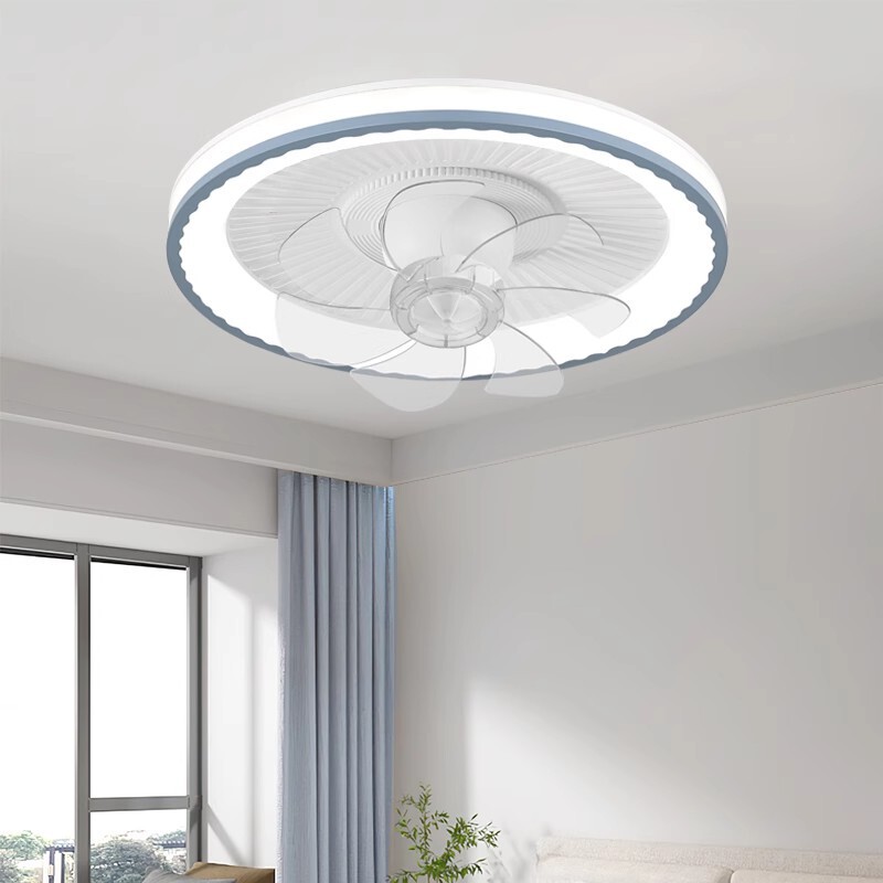 家庭用360 ° 首を横に振ってスマート寝室児童部屋リモコン音声天井灯客間レストラン一体ファンランプ|undefined