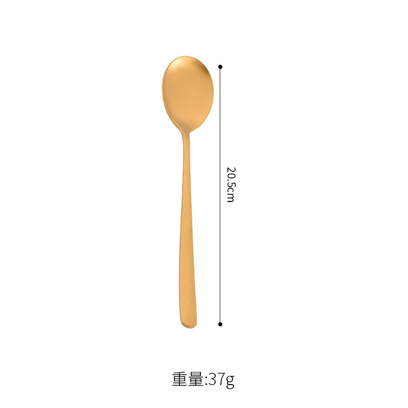 한국식 수저 (무광 골드)