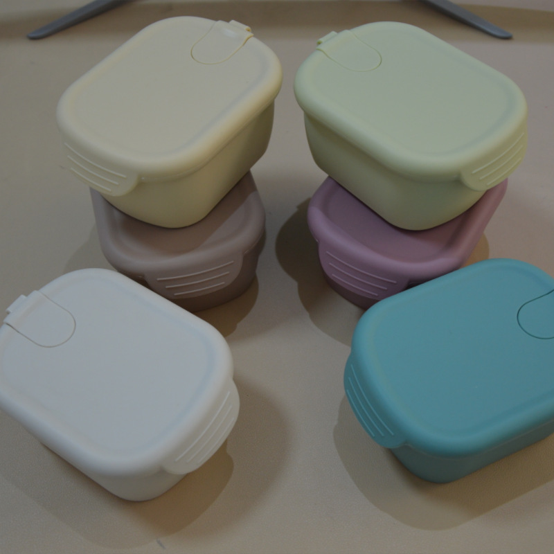 South Korea Ins Baby Food Supplementary Preservation Box Platinum Silicone Food Supplementary Pot Frozen Storage Fresh-keeping Drop-resistant Steamable South Korea Ins Baby Food Supplementary Preservation Box Platinum Silicone Food Supplementary Pot Frozen Storage Fresh-keeping Drop-resistant Steamable