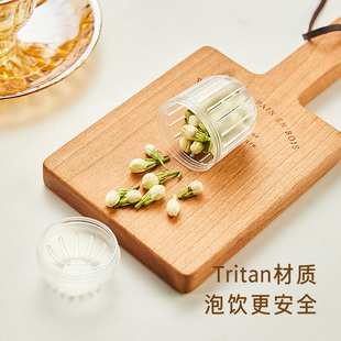 ✅ Flower Tea Ball Tritan Material High Temperature Resistant Household Tea Tea Water Separation Tea Warehouse Tea Filter Tea