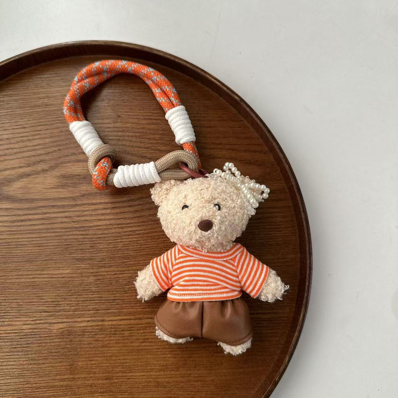 30g Weight Bag Charms Bag Accessories Type 1 Piece Quantity Holiday, Daily Occasion Plush Material Animal, Cartoon Pattern Cute Style 1 Piece Plush Animal Cartoon Bag Charms 12