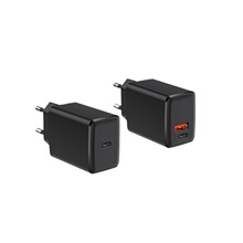 20-30w迷你手机充电器外壳|USB+TYPEC 欧规快充外壳 LCF-159