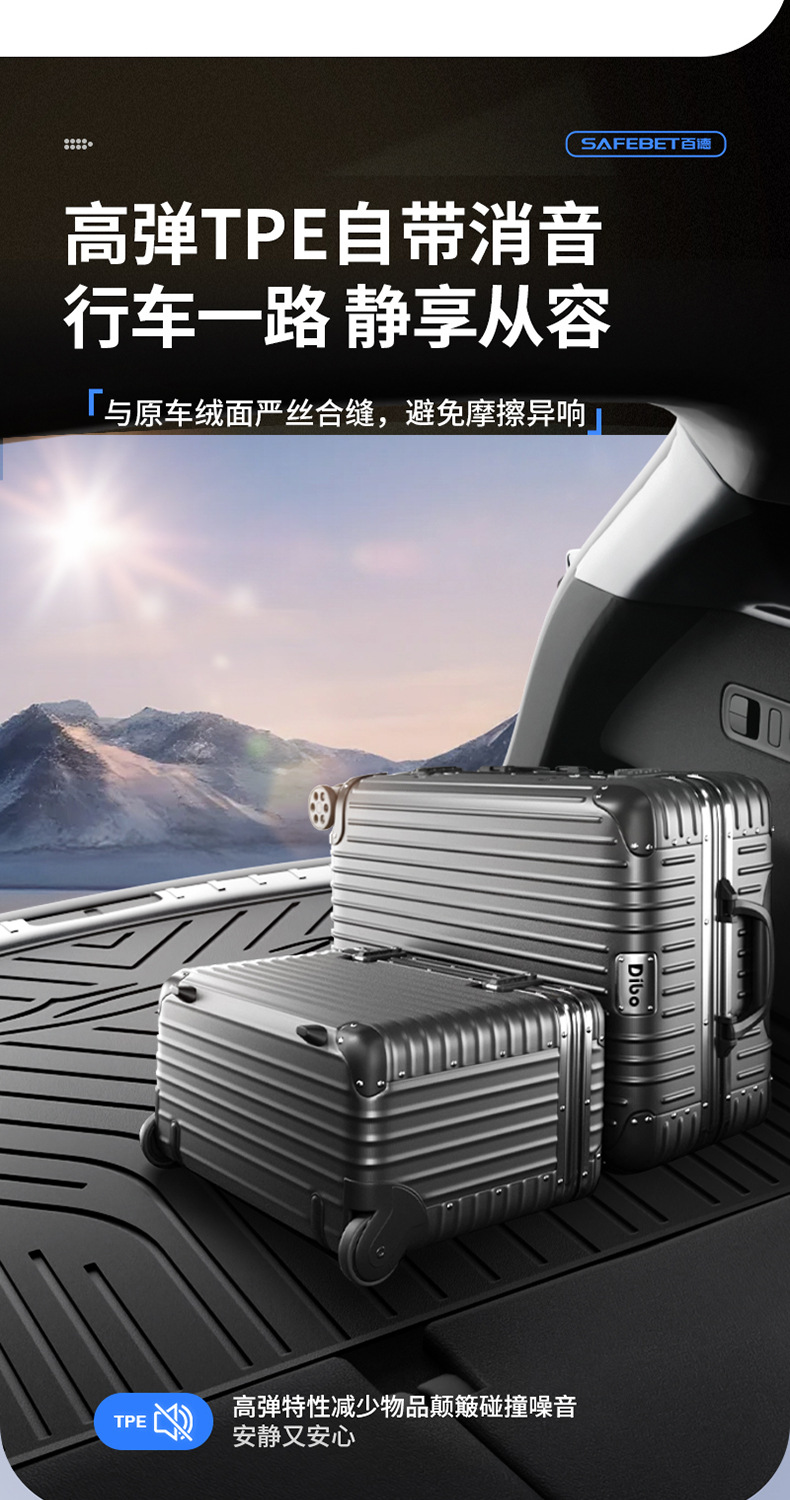 Suitable for Xiaomi Su7 Su7 Ultra Yu7 Special All-Weather Tpe Car Trunk Mat Car Accessories