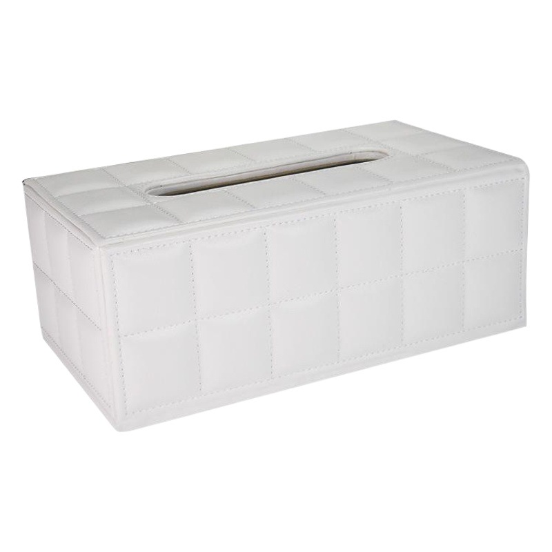Caja de pañuelos de lujo ligero, mesa de centro de sala de estar, caja de dibujo de papel de cuero de escritorio de alta gama, caja de dibujo de alto valor para restaurantes de hotel en casa