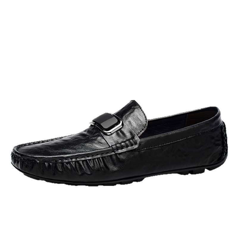 Herren Freizeitschuhe Slipper Flache Lederschuhe Für Das Fahren_voghion.com