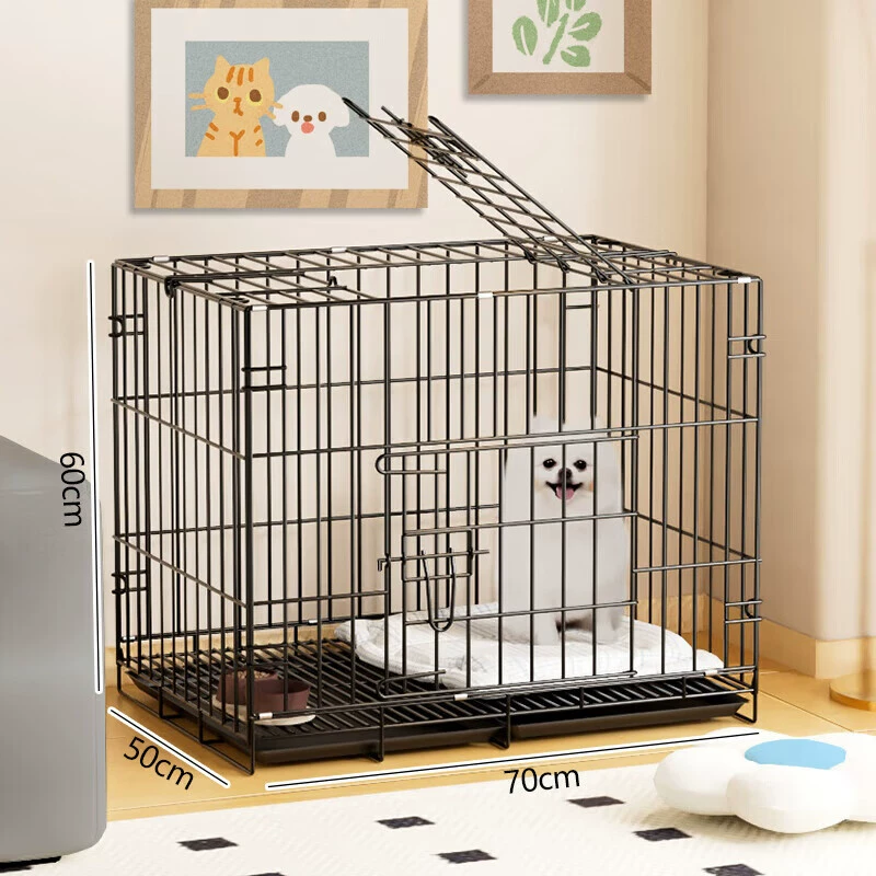 Собака Клетка Кошка Клетка Небольшая Средняя Клетка Для Собак Складной Провод Домашнее Животное Клетка Собака Транспортная Клетка Кошка Собака Дом Домашнее Гнездо