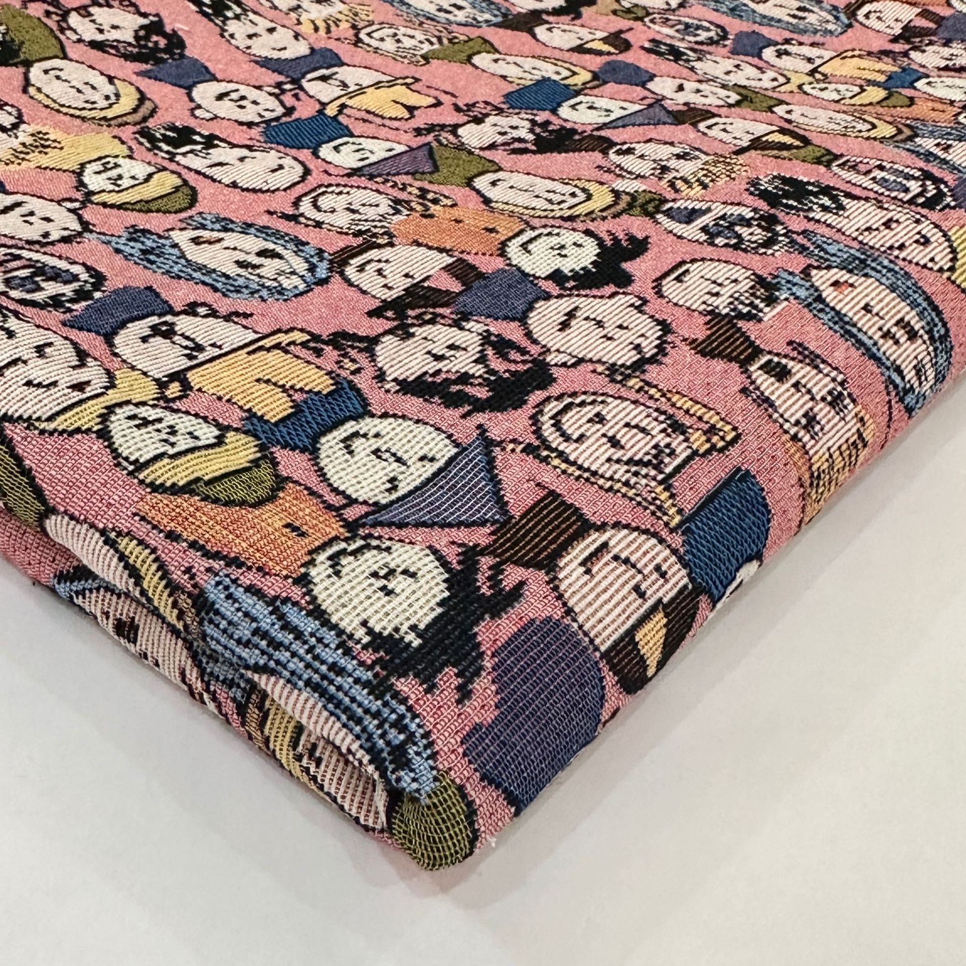 Nuevo estilo retro tela jacquard de alta precisión DIY mesa de mesa bandeja envuelta pecho zapatos superiores bolsa falda ropa de mujer