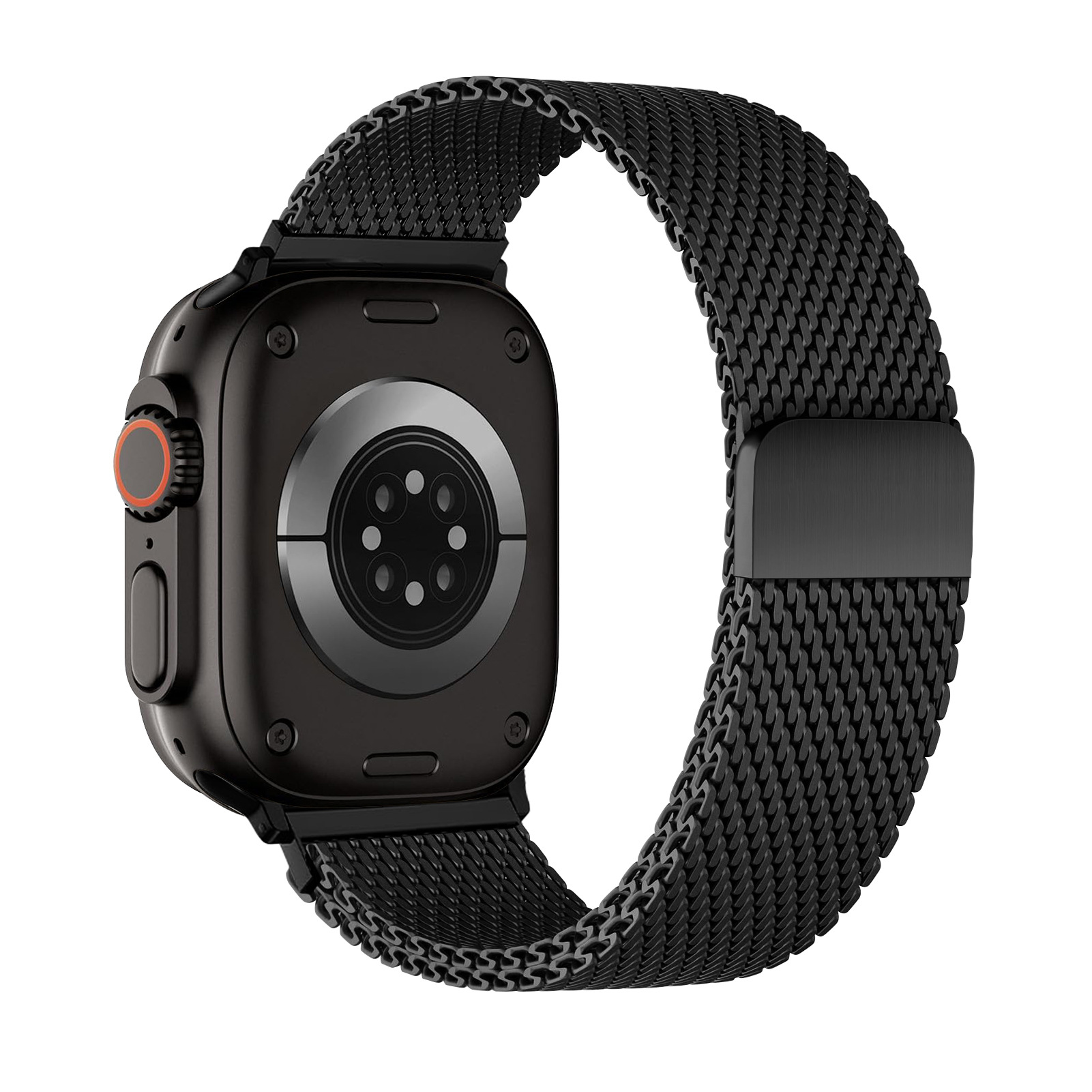 适用苹果iwatchs11官方粗网米兰手表带不锈钢金属applewatch表带