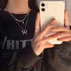 Brand necklace hip-hop style, design demi-season chain for key bag , internet celebrity, trend of season