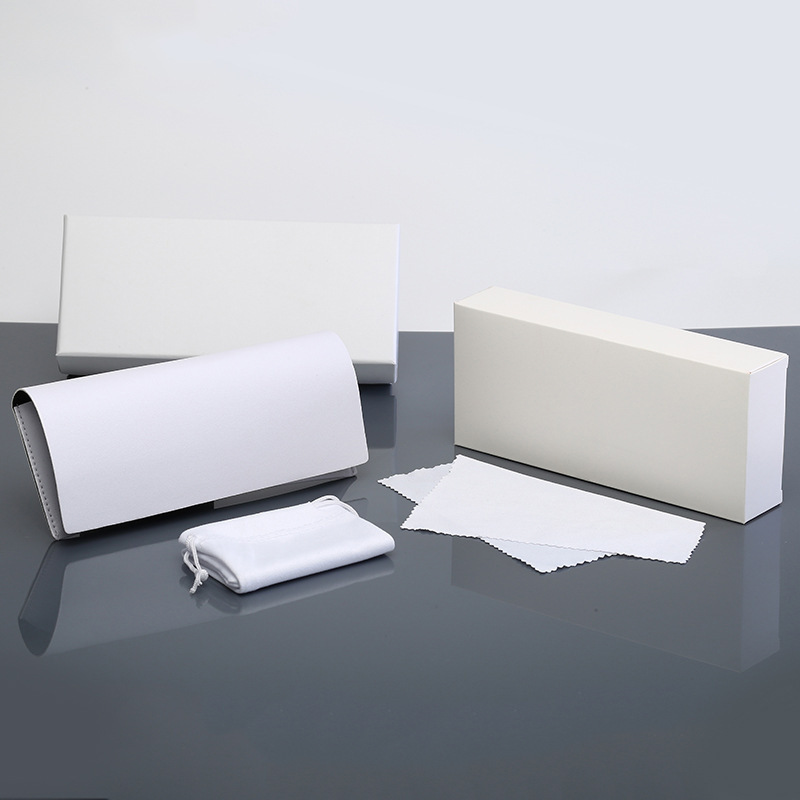 Factory wholesale color glasses box leather glasses box custom soft bag portable wallet handmade glasses leather box custom