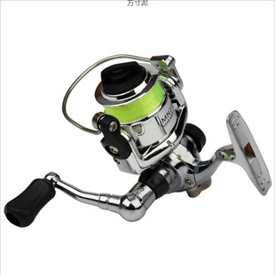 Mini 100 Metal Small Spinning Wheel Pen Rod Fishing Wheel Spinning Wheel Throwing Line Fish Wheel Palm Treasure Small Fish Line Wheel Wholesale