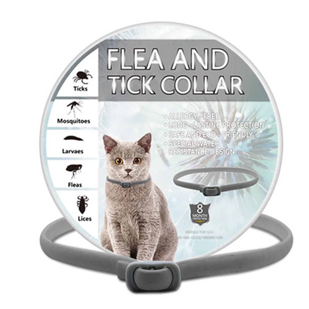 고양이용 회색 복합 소재 목걸이