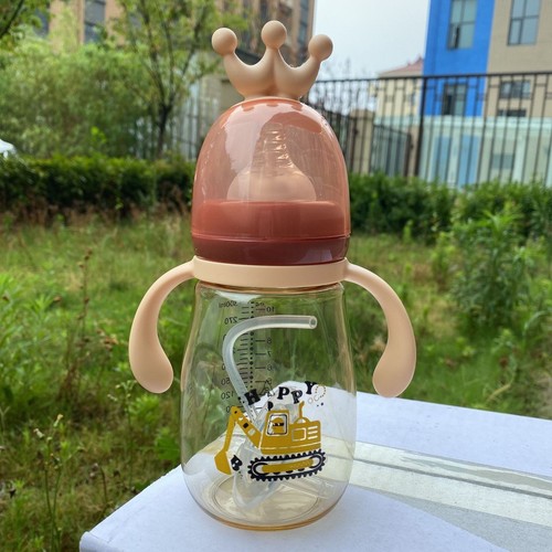 Playful Bear Water Cup, Baby Bottle, Dual-Purpose Bottle Nozzle, Dual-Purpose Crown Head Water Cup