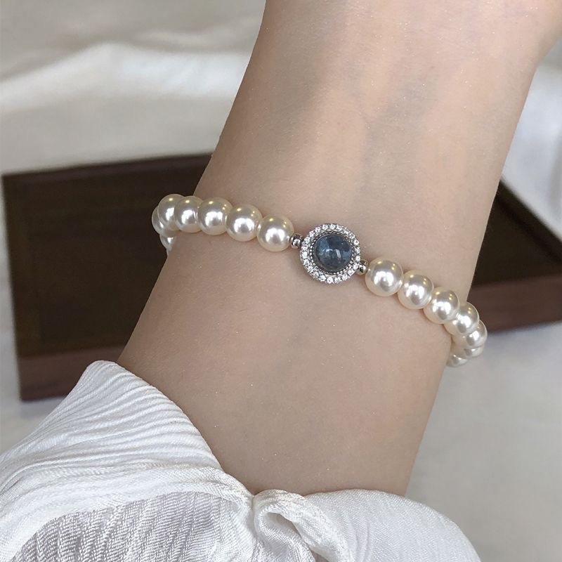 Elegant Glam Luxurious Geometric Imitation Pearl Plating Women's Bracelets display picture 2