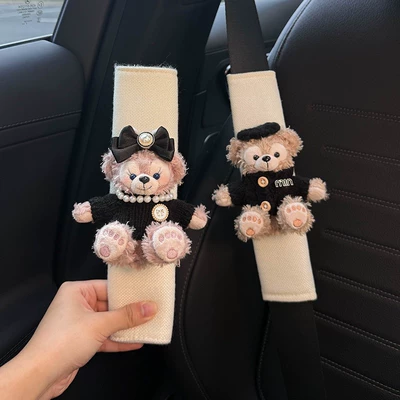 Belt Decoration Anti-Wear Clothes Couple – Seat belt shoulder pad - hepburn-rose-gentleman-duffy-white-shoulder-pads