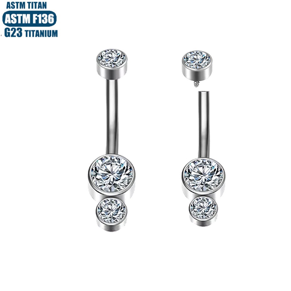Pointed labret stud close-up product detail