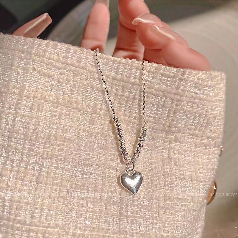 Süss Einfacher Stil Herzform Kupfer Überzug Halskette Mit Anhänger display picture 1