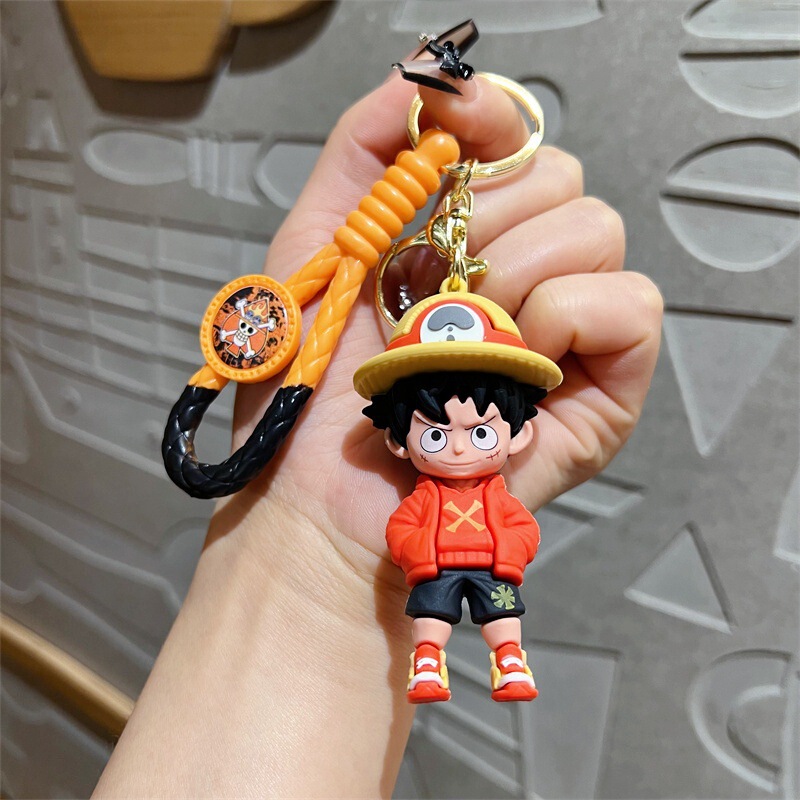 新商品のワンピースアニメのキーホルダールフィ公仔男性のカバンはデパートの子供機の小さいプレゼントの卸売りをします。|undefined