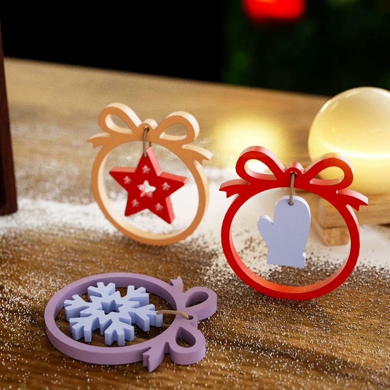 クリスマスペンダント装飾品ペンダント樹脂シリコン金型点滴diyクリスマスツリーシリーズキーホルダー|undefined