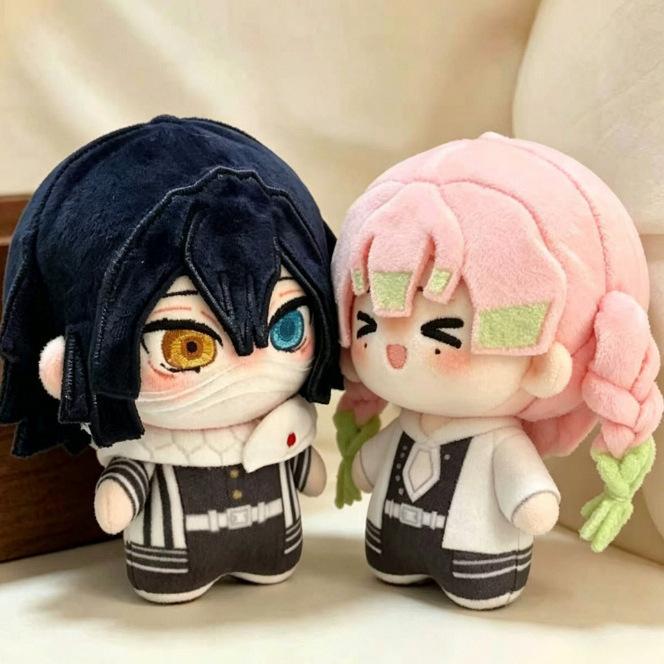 Demon Slayer: Kimetsu No Yaiba 3D Hairpiece Yigui Xiaobane Character 10cm Nunu Body Cotton Doll Pendant Fan-Made Figurine Demon Slayer: Kimetsu No Yaiba 3D Hairpiece Yigui Xiaobane Character 10cm Nunu Body Cotton Doll Pendant Fan-Made Figurine