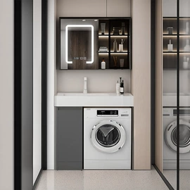 浴室柜;洗衣机组合柜;拖把盆