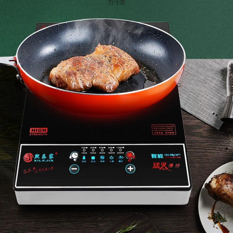 Electric ceramic stove household smart 2200W new light wave induction cooker tea stove cross-border factory foreign trade wholesale
