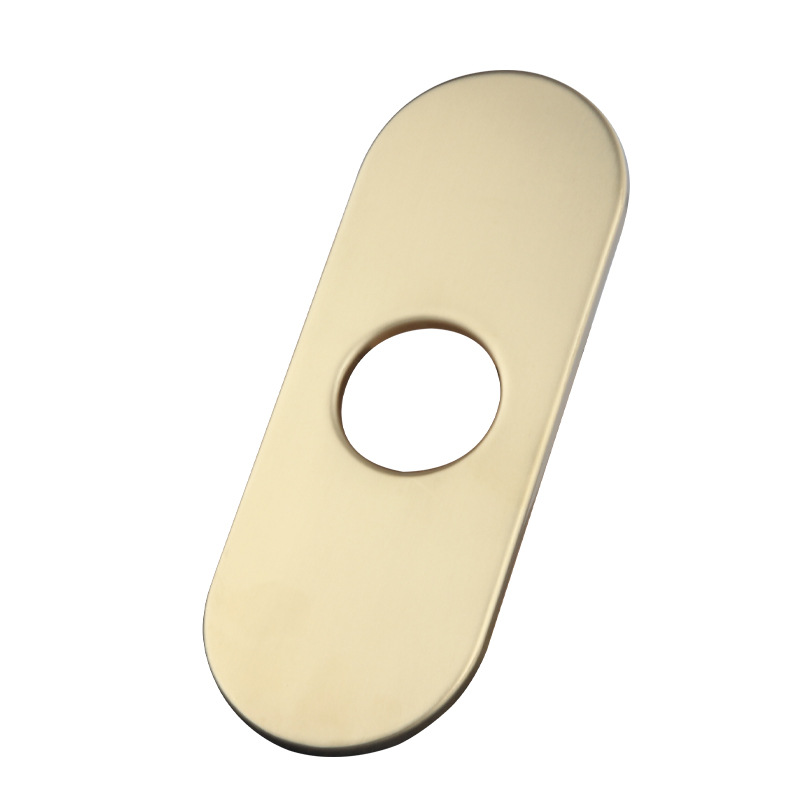 Suministro directo de fábrica 304 acero inoxidable cepillado grifo de la cocina 10 pulgadas placa decorativa baño base 6 pulgadas cubierta