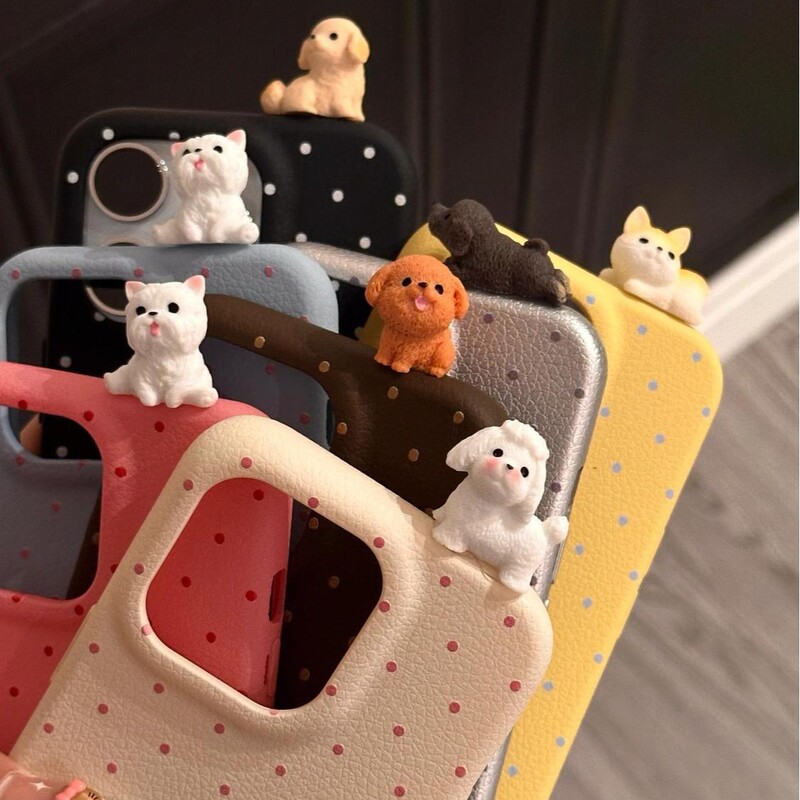 A lot of puppies, apple 14ProMax mobile phone case iPhone15Pro new 13 women's 12 soft 11 apple 16
