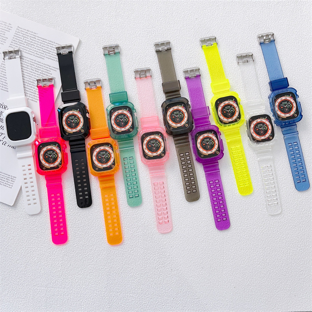 40g Weight iPhone Applicable Brands Watch Strap Classification tpu Material Solid Color Pattern Simple Style Style Simple Style Solid Color IPhone Watch Strap 13