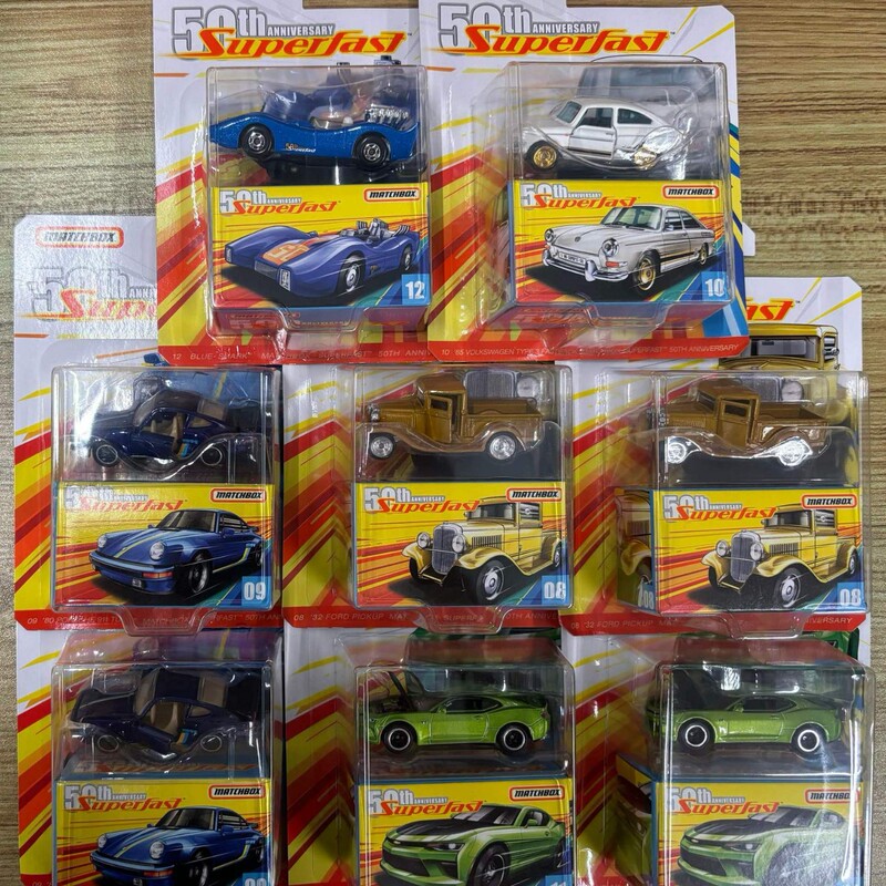 Fire Wheel Matchbox Speed Series 50Th Anniversary Collector's Edition Gbj48 Alloy Car Model Toy