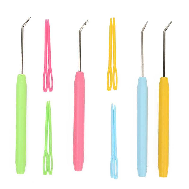 Máquina de tejer de venta directa de fábrica, ganchillo, ganchillo, ganchillo, aguja de plástico, ganchillo, juego de ganchillo