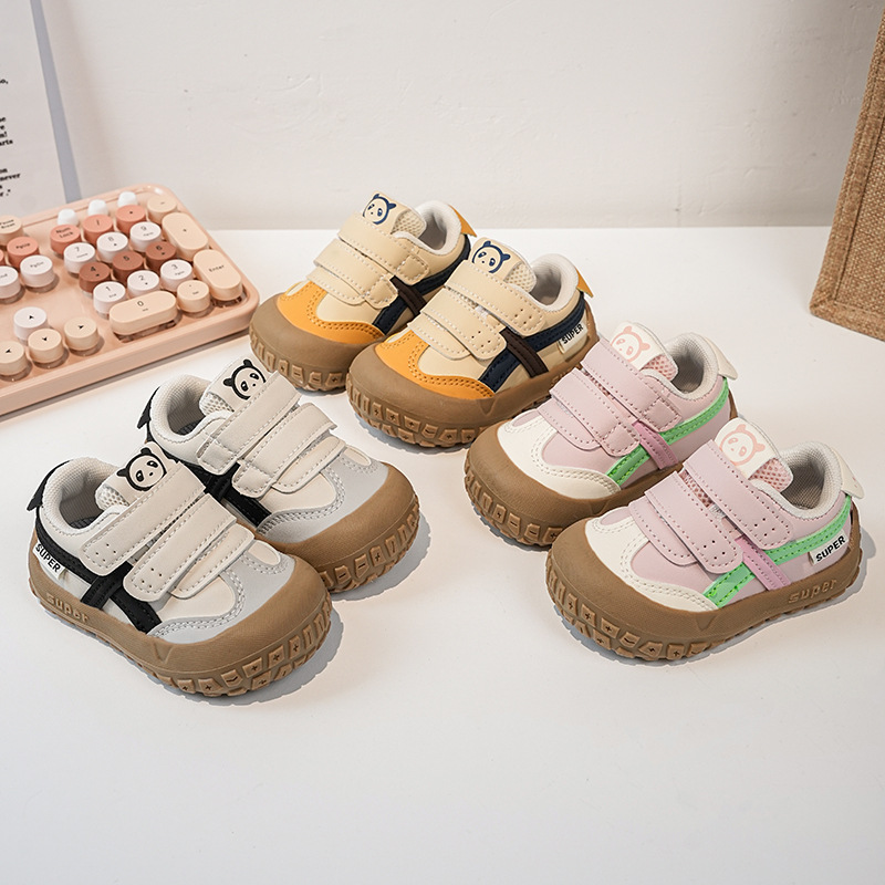 2025 New Autum Baby Functional Shoes for Men and Women, Leather-Covered Soft-Soled Non-Slip Toddler Shoes, Casual Sports Shoes