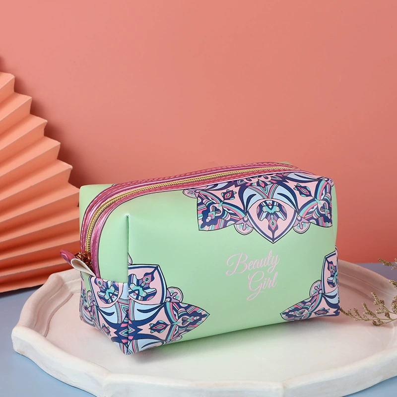 Capacious cosmetic bag, square waterproof organizer bag, (Cross-border trading)