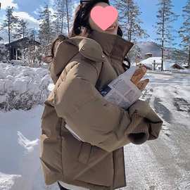 新款面包服棉衣好看短款超加厚宽松羽绒棉服外套2025冬季女款棉袄