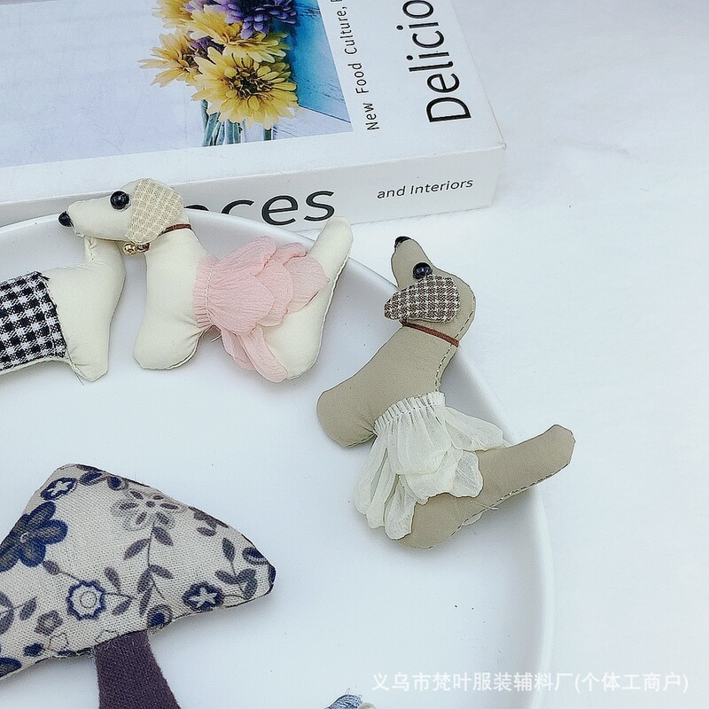 韩系卡通手工充棉卡通头饰品发饰发圈配件装饰品衣服服装辅料配饰|undefined